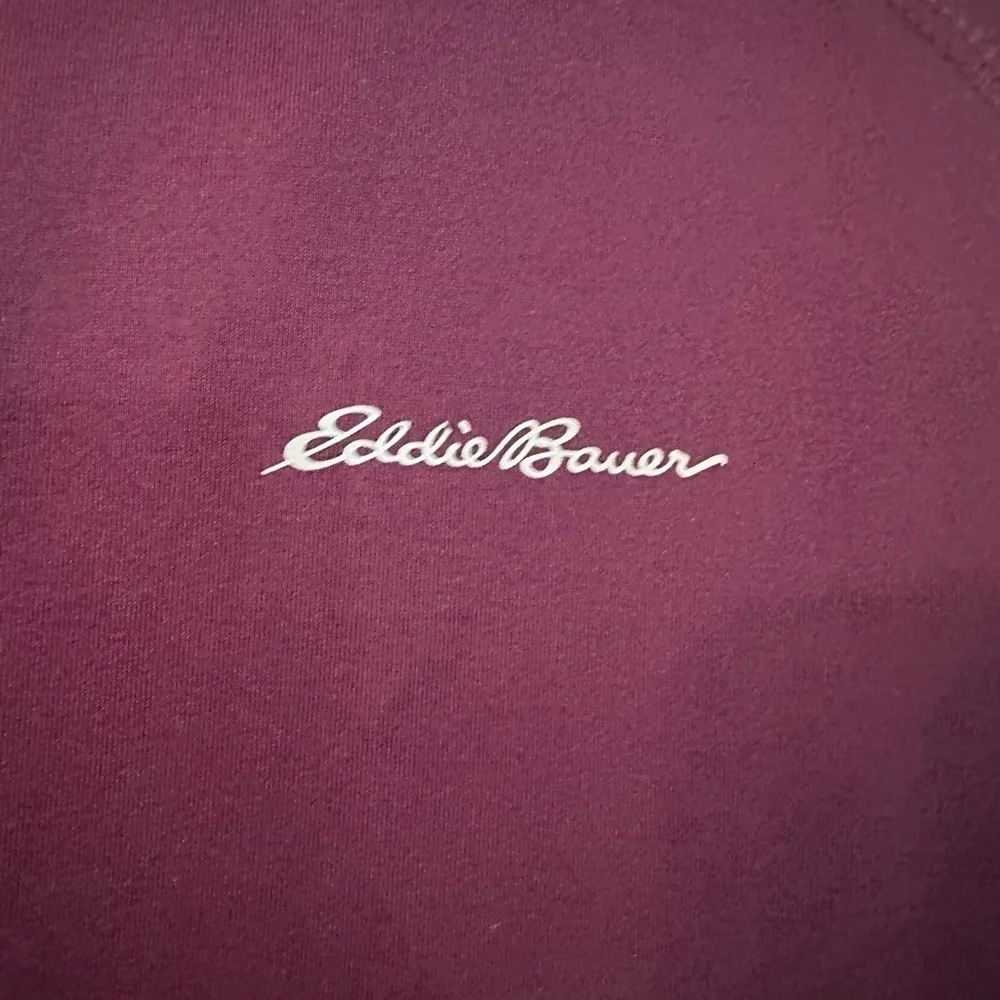 Eddie Bauer Men's Zip-Up in Purple and Gray